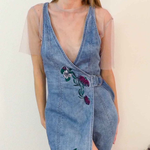 H&M Dresses & Skirts - H&M  Coachella Denim Dress